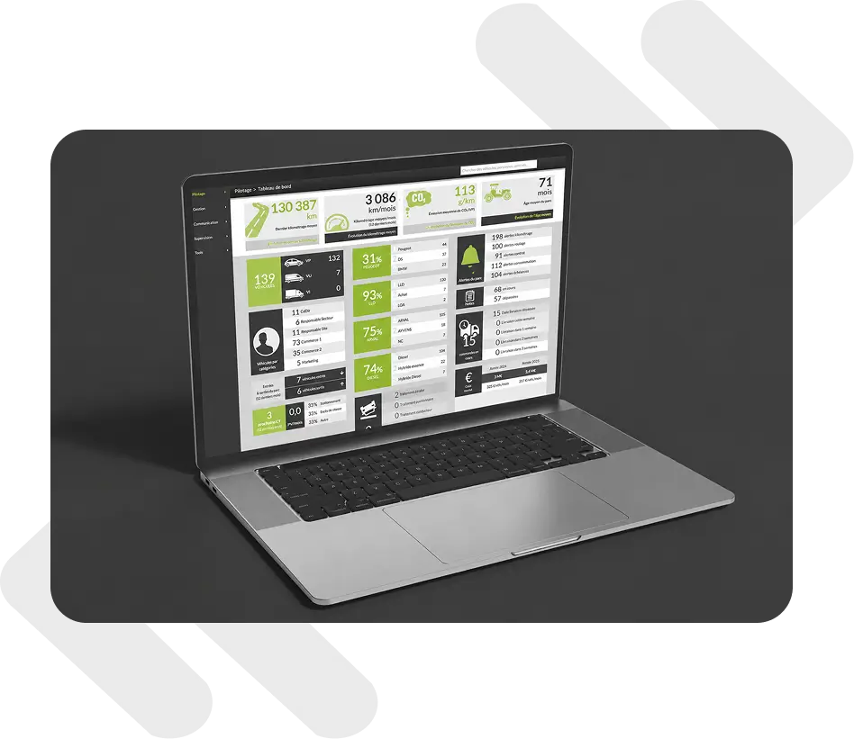 Logiciel de gestion de flotte Direct Fleet Logiciel de gestion de flotte automobile permettant de suivre les véhicules, contrats, alertes et indicateurs